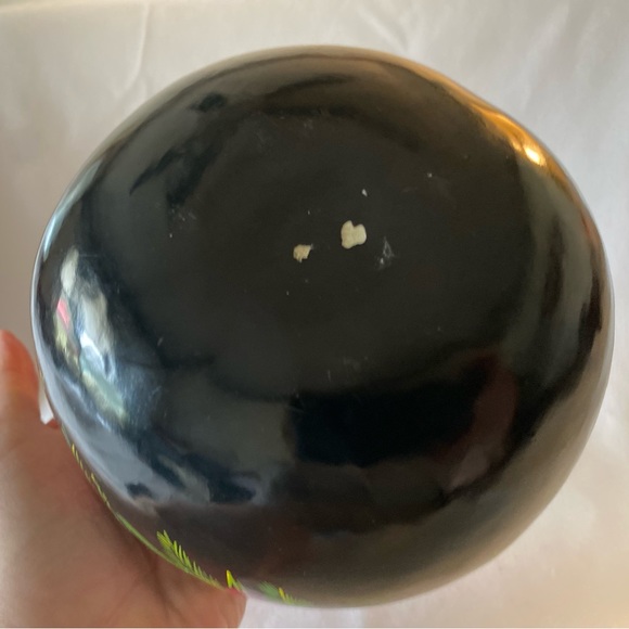 Gorgeous Vintage Folk Art Hand Painted Floral Gourd Trinket Box with Lid - Picture 10 of 16